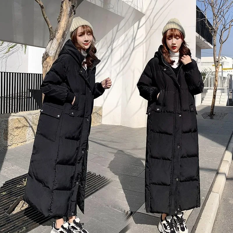 

Fashion women's jacket2020 new Korean version of loose woman in the park long section knee to ankle thick women's winter jacket