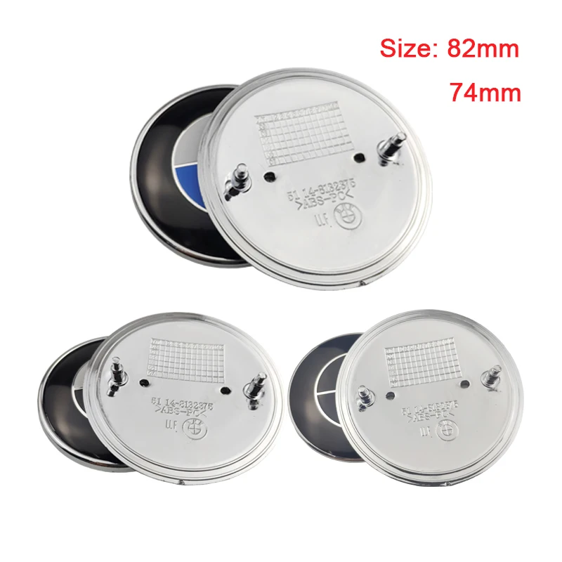 10 шт. 82 мм 74 синий белый черный автомобильный передний капот задний багажник