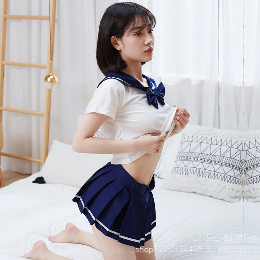 Sailor Школьная униформа для женщин японский Стиль студенческие сексуальные аниме