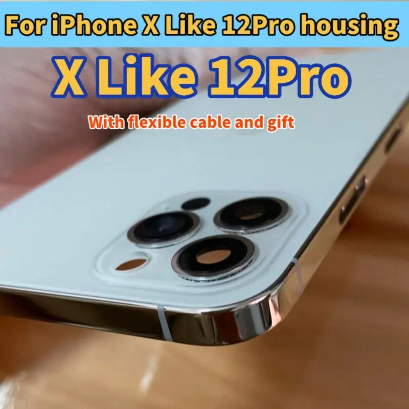 2021 новый корпус для iPhone X как 12 Pro высококачественный до кабель в Pro|Корпусы и рамки