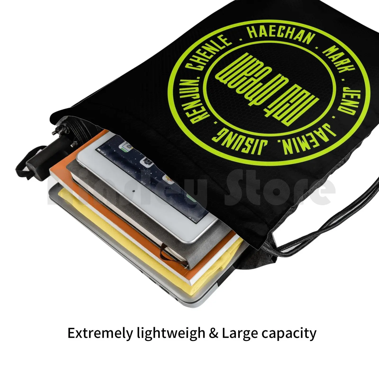 Рюкзак Nct Dream Ot7 на шнурке сумка для верховой езды альпинизма тренажерного зала Kpop