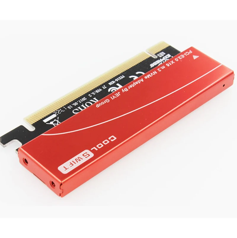 Адаптер PCI e M2 m2 NGFF SSD NVMe 2280 m ключ к адаптеру x16 M.2 PCIe карта для ssd с теплоотводом
