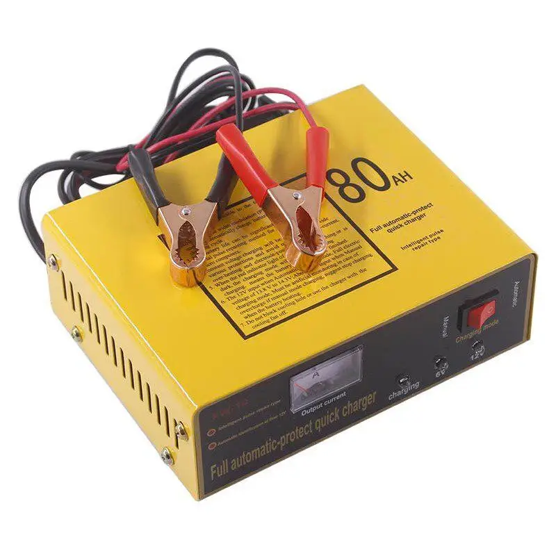 Professional 140W Full Automatic-protect Quick Charger 6V/12V 80AH Automatic Intelligent Repair Car Battery Adapter |