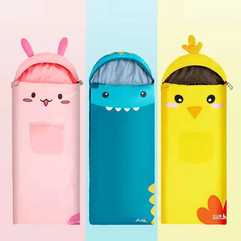 Сверхлегкий детский спальный мешок для кемпинга детей милый Вакуумная кровать