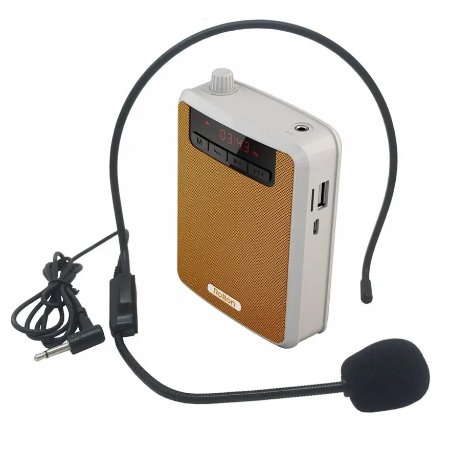 Портативный голосовой усилитель Rolton зажим для поясной ленты с FM TF MP3 внешний