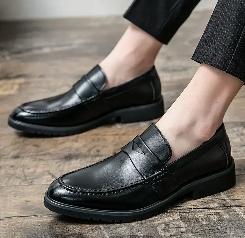 

Men Shoes Newest Slip-on Pu Leather Shoes Handmade High Quality Fashion Casual Loafers Shoes Zapatos De Hombre 4KD162