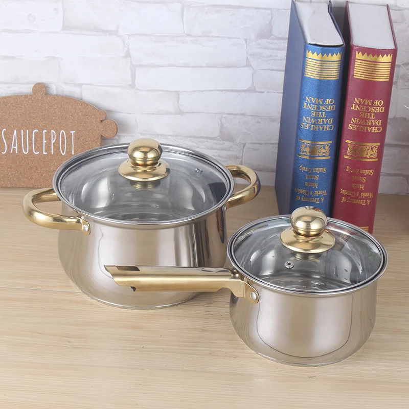 Набор посуды посуда кастрюли из нержавеющей стали Inox 12 шт. и сковородки|Наборы