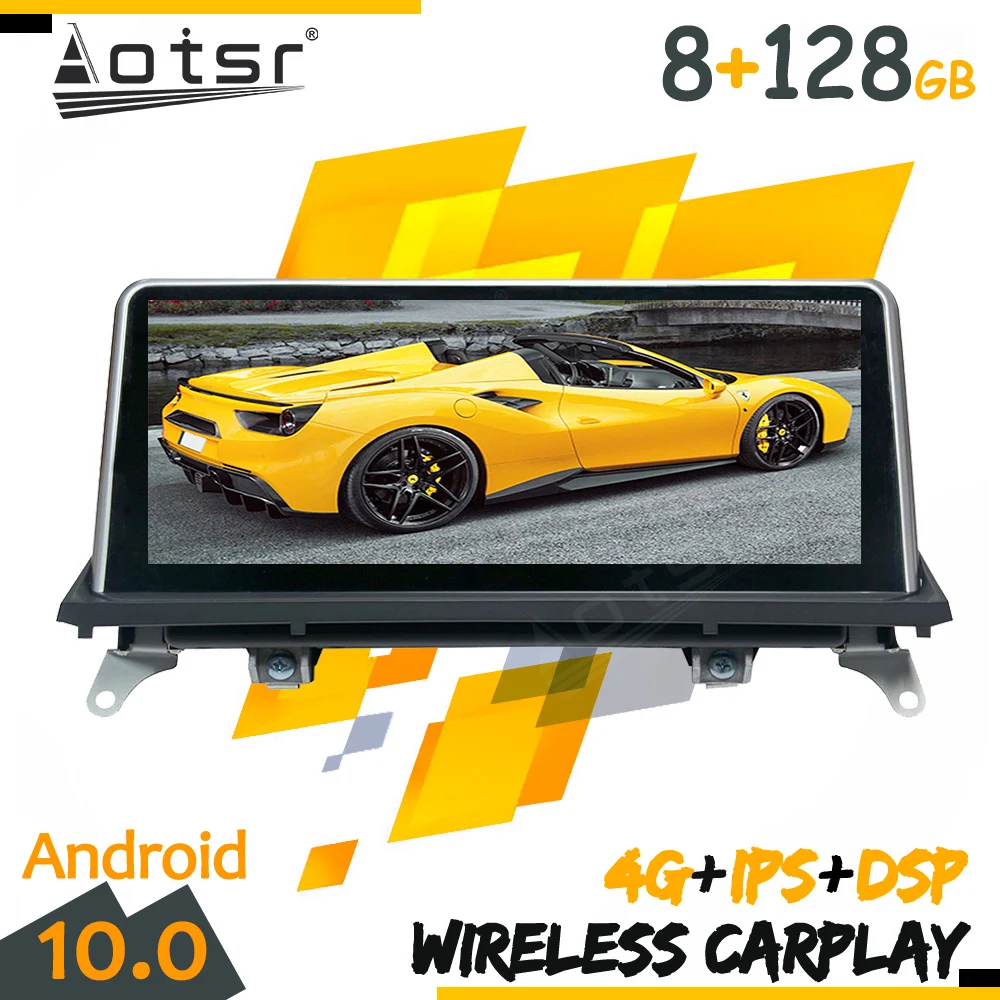 

10.25" Android 10 Tape Radio Recorder Car For BMW X5 E70 F15 F85 X6 E71 F16 F86 2010 GPS Navi Multimedia Player Stereo Head unit