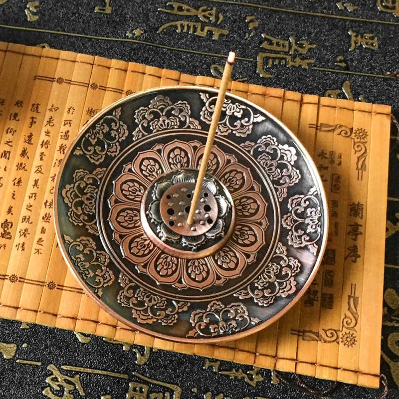 Тарелка для благовоний Античная Медная домашняя тарелка аксессуары сандалового