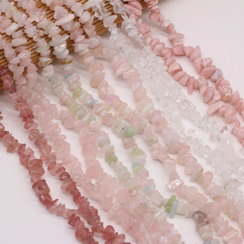 

Natural Powder Crystal Irregular Semi-precious Stones Loosely Spaced Crushed Stone Beads To Make DIY Fashion Charm Jewelry