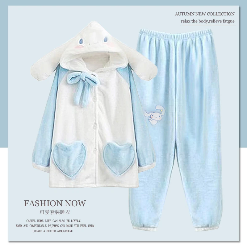 

New Style Pajamas Cinnamoroll BabyCinnamoroll Pajamas Big Eared Dog Comfortable Home Clothes Robe Winter