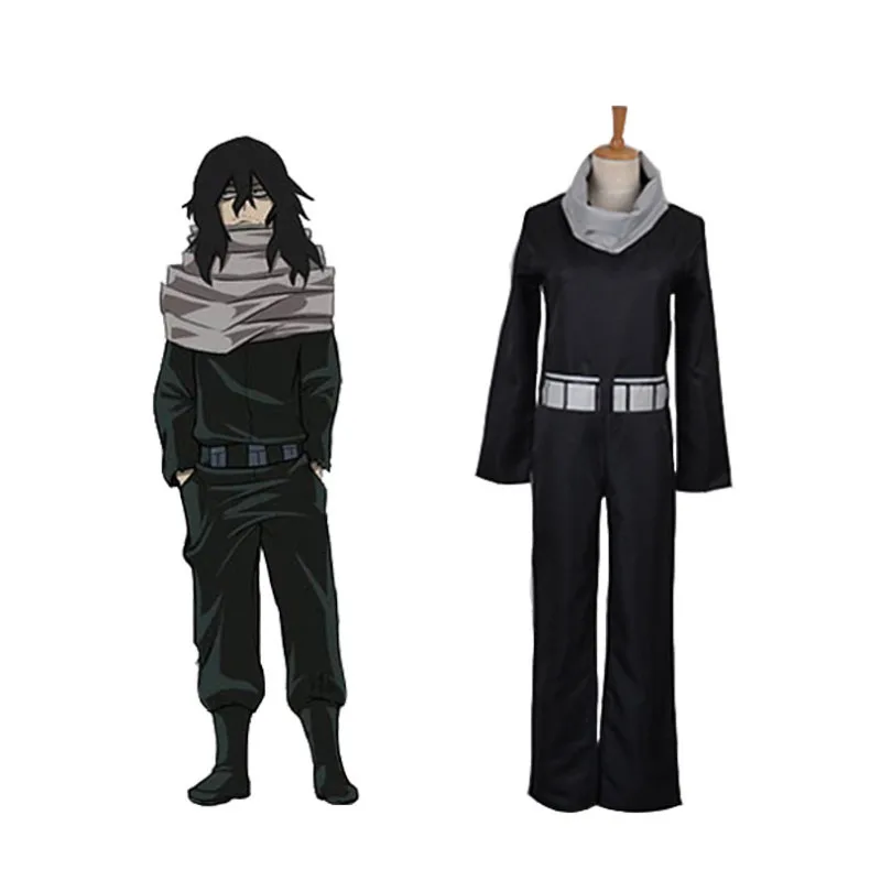 Костюм аниме Моя геройская Академия для косплея Aizawa Shouta одежда с ластиком