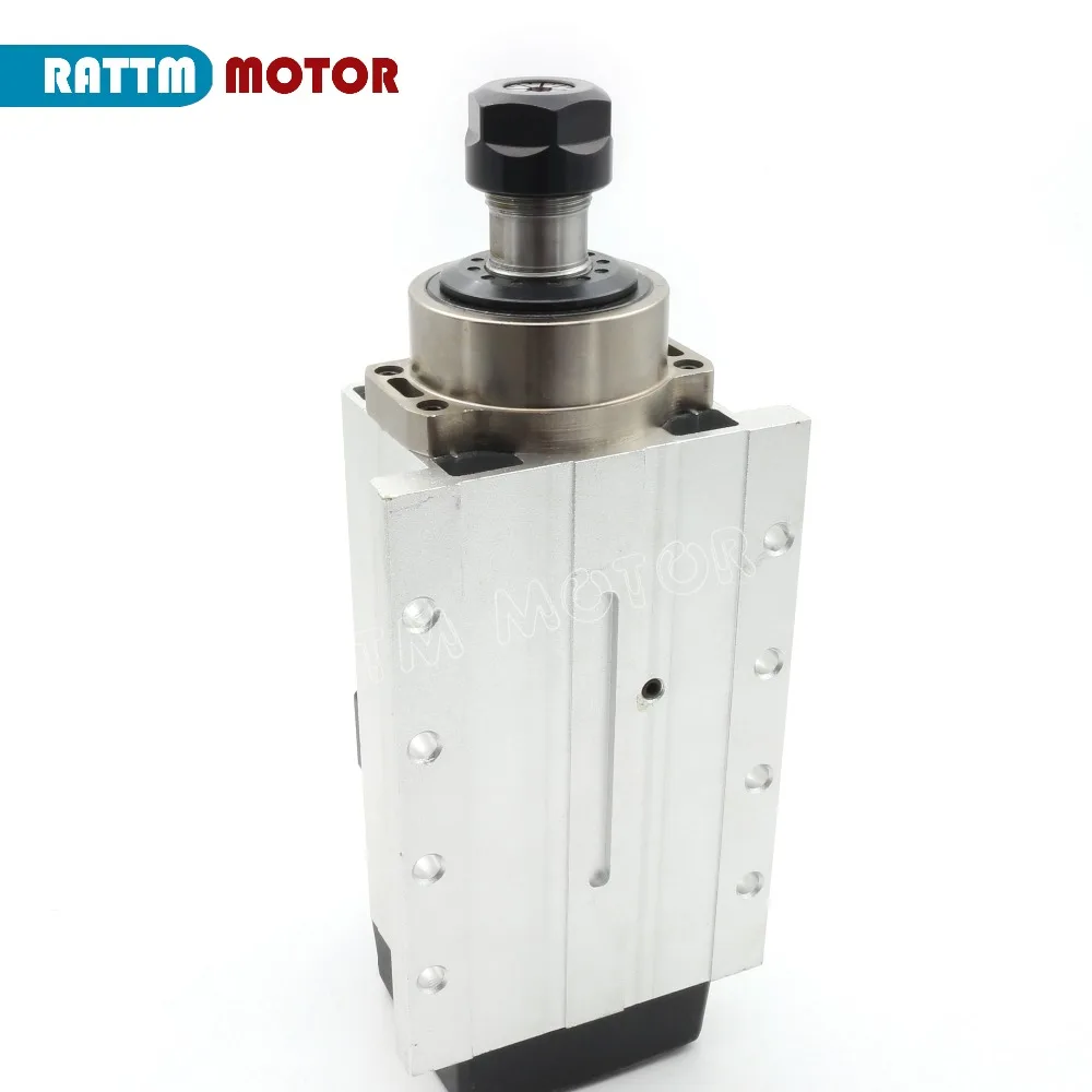 США квадратный 0 01 КВТ электродвигатель шпинделя с воздушным охлаждением ER20 runout