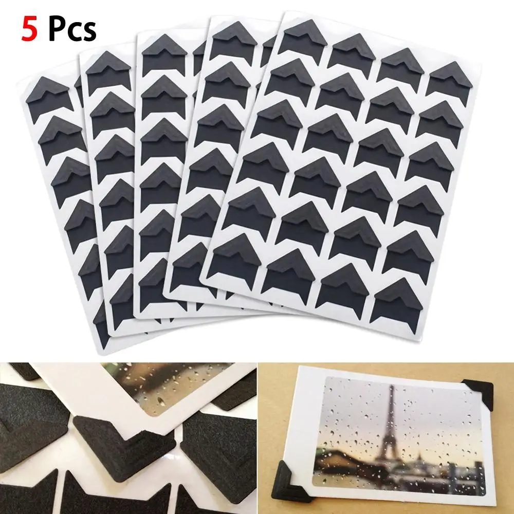 

120pc Retro Kraft Paper Corner Stickers DIY Photo Album Handmade Photo Corner Stickers for DIY Scrapbooking Picture Album