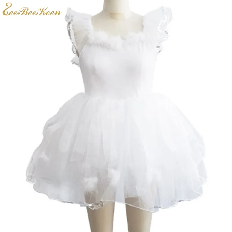 

Professional Ballet Tutu Long Skirt Girl Kids Wedding Dress Dress Ballet Dance Clothes White Swan Lake Ballet Costumes For Women