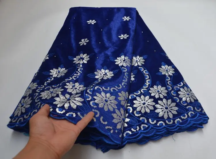 

2020 High Quality Velvet Lace With Sequins Of New Designs AG6342