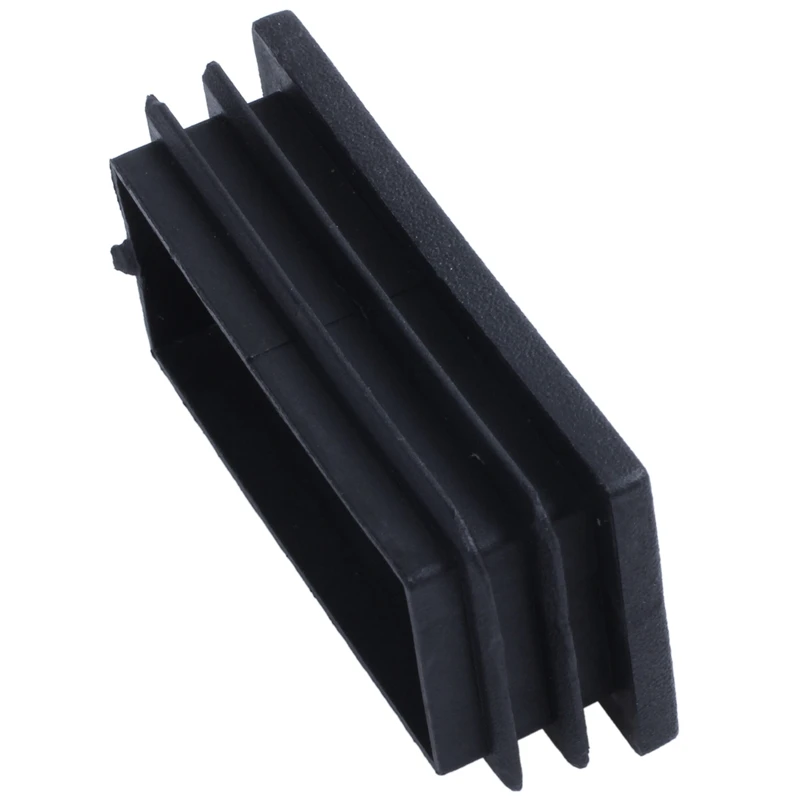 

5 Pieces Rectangle Stoppers Tube Blind End Plates 60mm x 30mm Black