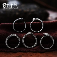 beier 316l stainless steel animal unique cools snake men and women ring fashion high quality gift br8 703