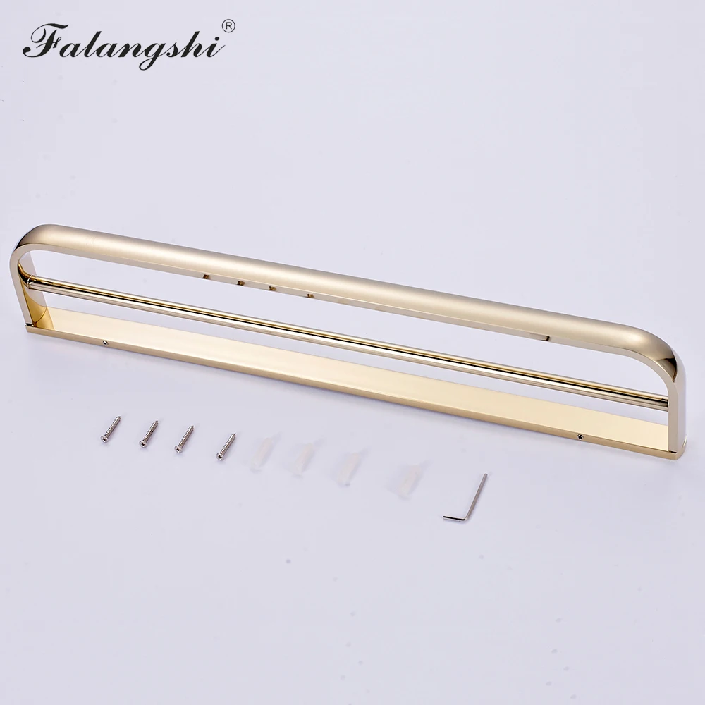 Falangshi высокое качество медь латунь двойная вешалка для полотенец Настенная