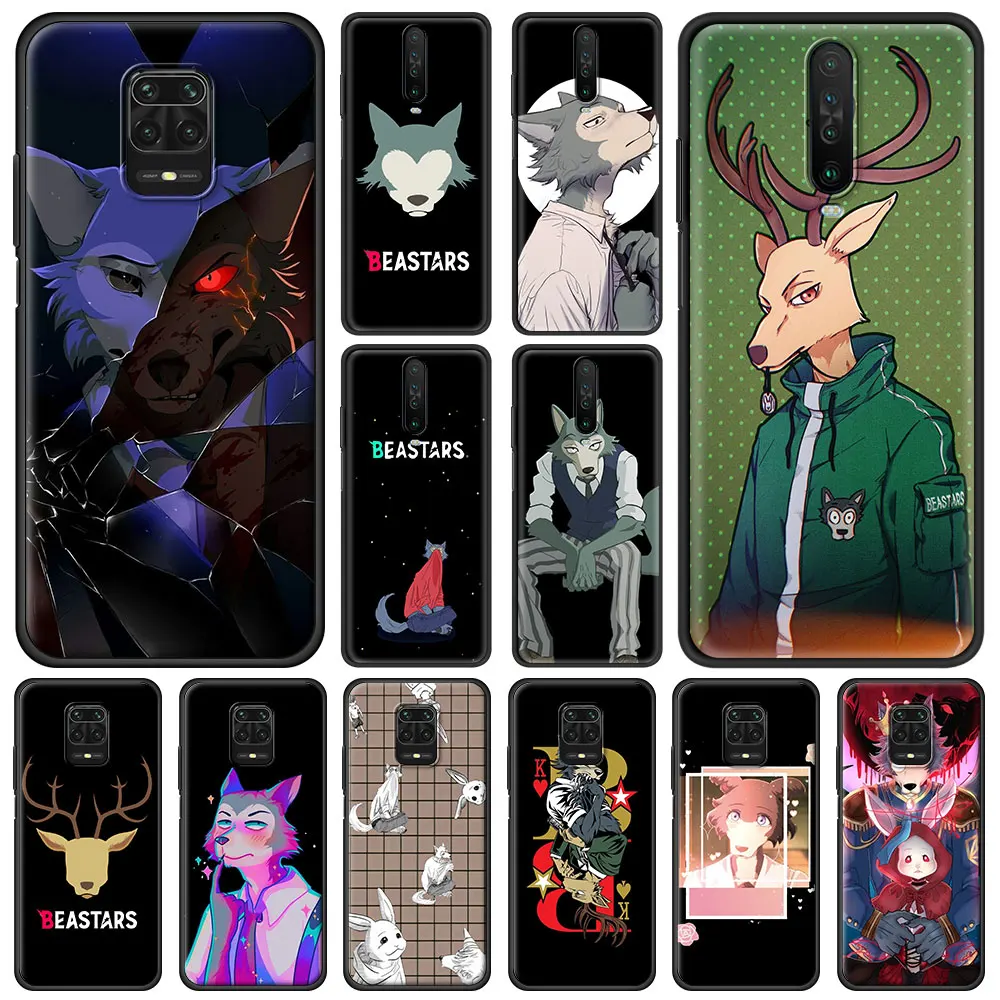 

BEASTARS Japanese Anime Phone Case For Xiaomi Redmi Note 9S 9 8 10 Pro 7 8T 9C 9A 8A K40 Soft Silicone Black Cover Luxury Couqe