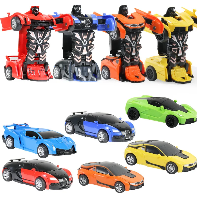 Набор роботов трансформаций 12 13 см игрушки 2 в 1 один шаг деформация Оптимус Hornets