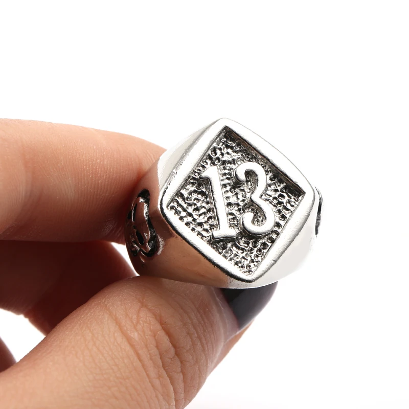 Классический пятница 13th Панк Серебряный Цвет кольцо для мужчин ужас вентиляторы