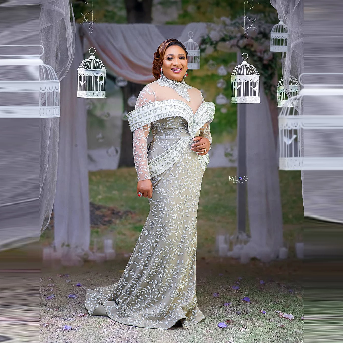 

2021 Plus Size Lace Evening Dresses Long Sleeves Sheer Mermaid Shape Custom Made Aso Ebi Prom Party Dressing Gowns