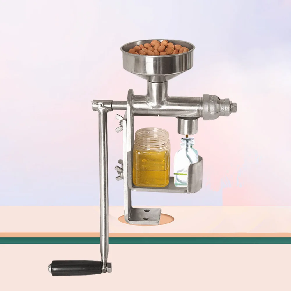 Ручной пресс для масла из нержавеющей стали маленький миниатюрный арахисового