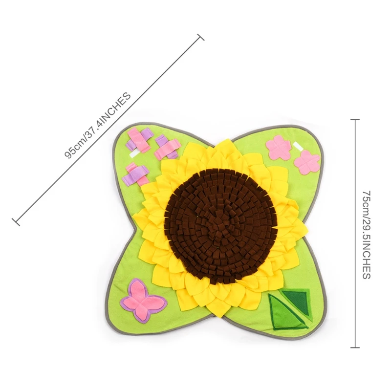 

Pet Dog Snuffle Mat Nose Smell Training Blanket Sniffing Pad Slow Feeding Bowl Food Dispenser Carpet Relieve Stress