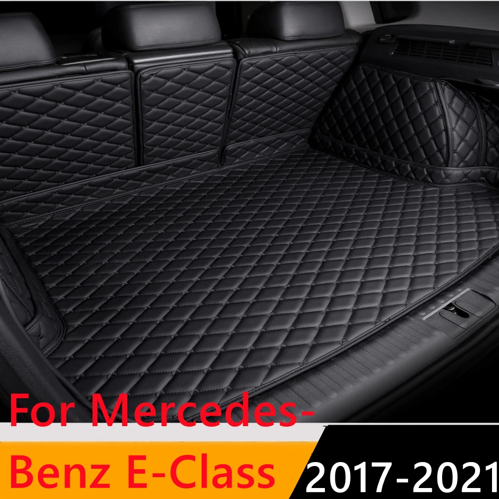 

Sinjayer Waterproof Highly Covered Car Trunk Mat Tail Boot Pad Carpet Cover Cargo Liner For Mercedes-Benz E Class 2017 2018-2021
