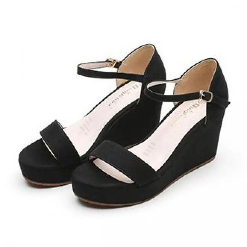 Женские летние Нескользящие туфли на высоком каблуке 8 см однотонные модные