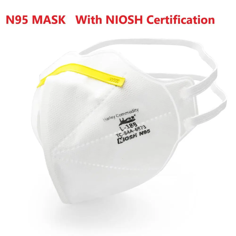 Маска N95 с сертификатом NIOSH 20 шт. дышащая защитная маска для лица Пылезащитная рта