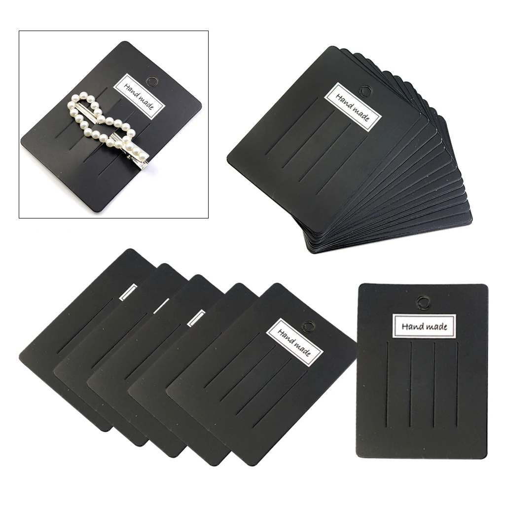 

20x Jewelry Display Cardboards Handmade Hair Clip Hairpin Displaying Card Holder