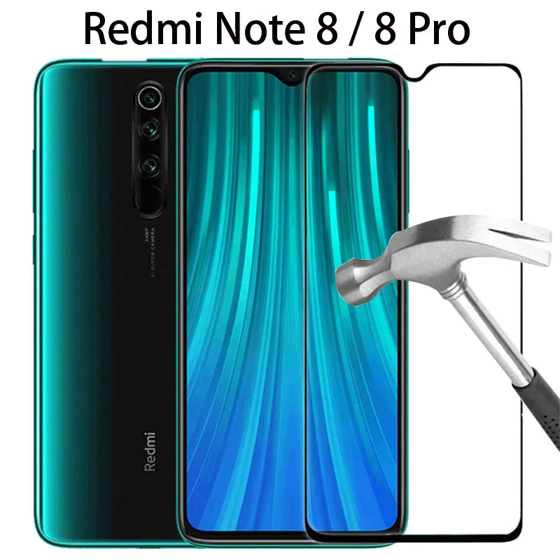 Чехол из закаленного стекла для redmi note 8 pro чехол Etui защитный аксессуары телефона