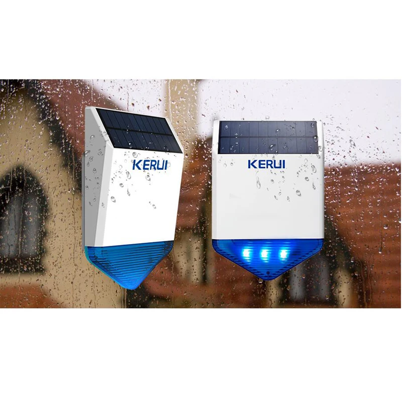 KERUI 110dB 433 МГц SJ1 Солнечный сирена Системы кнопка SOS домашней безопасности вызова