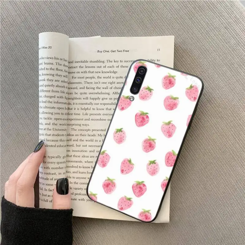

Pink strawberry food Phone Case For Samsung Galaxy M10 20 30 A 40 50 70 71 6S A2 A6 A9 2018 J7 CORE PLUS STAR S10 5G C8