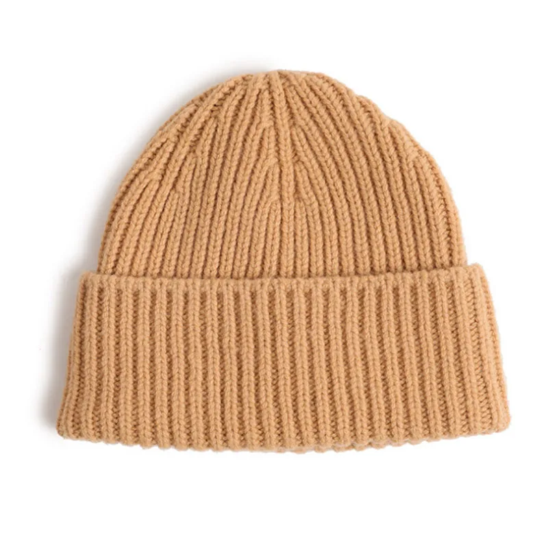 CAVME21 Beige3 CAVME, шерстяные шапки бини, шапки, унисекс, Повседневные шапки, одноцветные, для женщин, мужчин, зимние шапки для девушек, 99% Натуральная шерсть - Цвет: CAVME21 Beige3