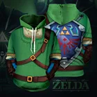 Новые костюмы для косплея по мотивам игры The Adventure of Link, Толстовки для подростков и взрослых, свитшот с 3D-принтом, пуловер с капюшоном, куртки, пальто, Топ