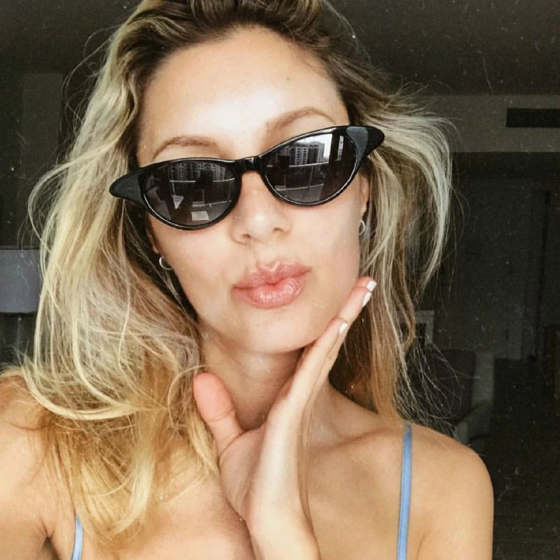 

Cat Eye Sunglasses Women Vintage Luxury Brand Design Leopard Sun Glasses Retro 90s Cateye Eyewear Women's Sunglass