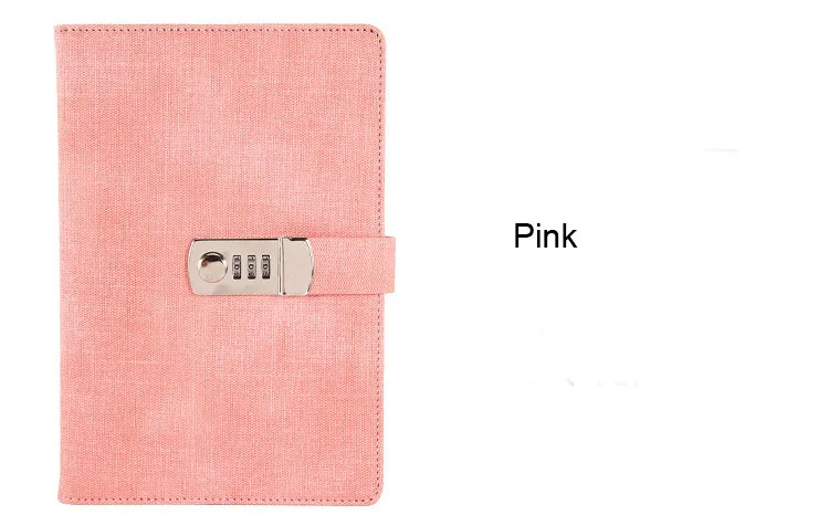 Pink TATCAT A5 винтажный блокнот из искусственной кожи с замком деловой планировщик блокнот TPN134 - Цвет: Pink