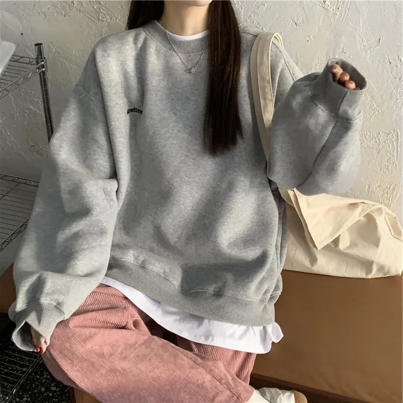 

Sweatshirts Women Pullover 2021 new pattern Streetwear Casual Long Sleeve Crewneck Oversized Fashion Hoodie Korean Girls S-XXL