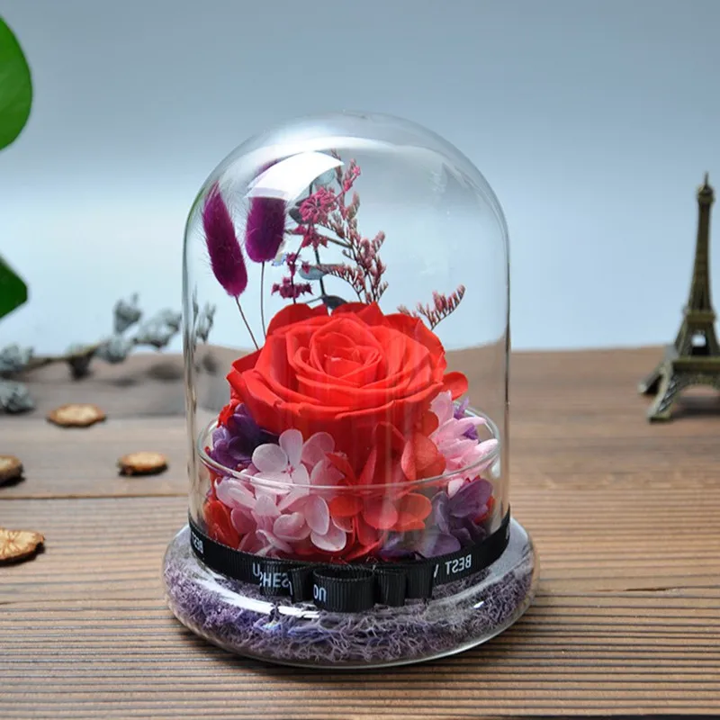 Стеклянная купольная ваза размером 10*12 см украшение для дома креативный