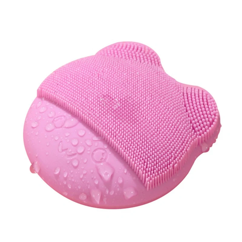 DH1839P Очищающая щетка для лица, USB, звуковая вибрация, очиститель для лица, силиконовая, Глубокая Чистка Пор, электрическая, водонепроницаемая, массажная, мягкая, для мытья лица - Цвет: DH1839P