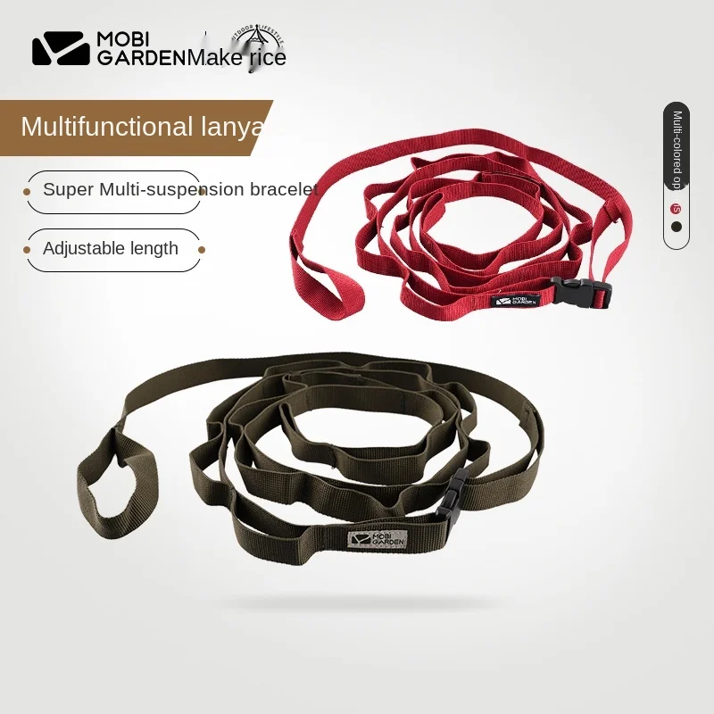 

Outdoor Camping Tent Lanyard Windproof Clothesline Lamp Hanging Lanyard Decorative Rope Camping Lengthened Lanyard