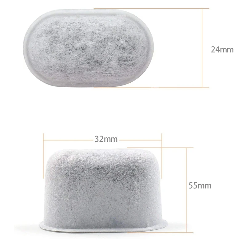 Аксессуары для кофе комплект из 12 сменных фильтров воды на древесном угле