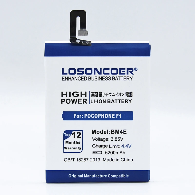 LOSONCOER 5200 мАч BM4E батареи для Xiaomi Mi Pocophone F1 Poco F1 сменная батарея для телефона