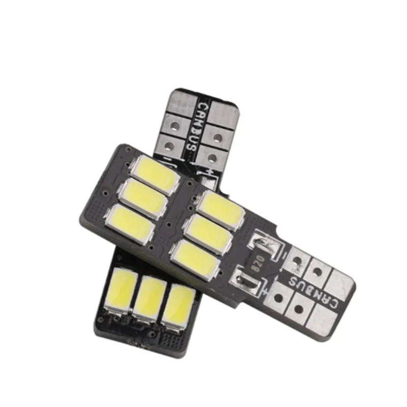 10 шт./лот одной стороны автомобиля 12 v светодиодный w5w 194 T10 6 led SMD 5630 6smd canbus ошибки obc