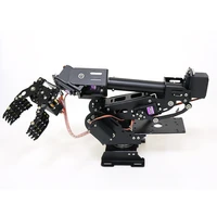 8 dof manipulator arm metal robot hand aluminum alloy robotic manipulator abb arm model with claw and mg996rdt3316 for diy