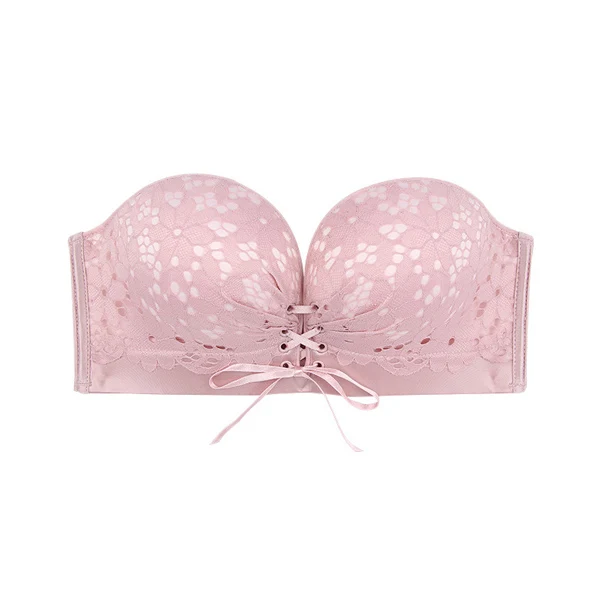 

Lace Women Strapless Bra For Dress Wireless Super Push Up Invisible Backless Bra Small Breast Sexy Brassiere Seamless Bralette