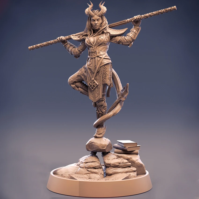 

1/18 100mm 1/24 75mm Resin Model Orc Female Warrior Sculpture Figure Unpainted No Color RW-461